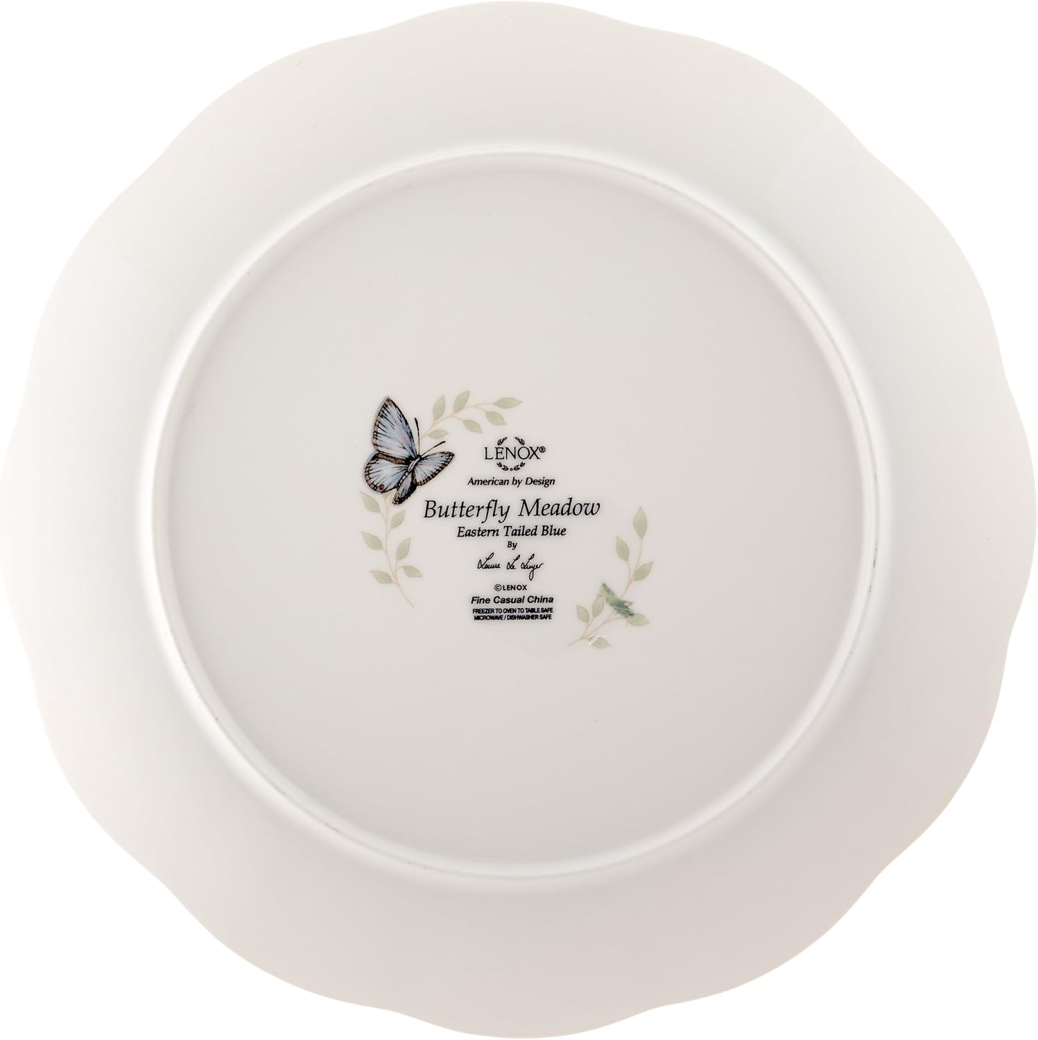 Lenox Dinnerware Set, Butterfly Meadow 18-Piece Set, Service For 6, White Porcelain, Butterfly And Flower Designs, Plates And Bowls Sets, Dishwasher Safe, Home & Kitchen (Assorted, 18 Pieces)