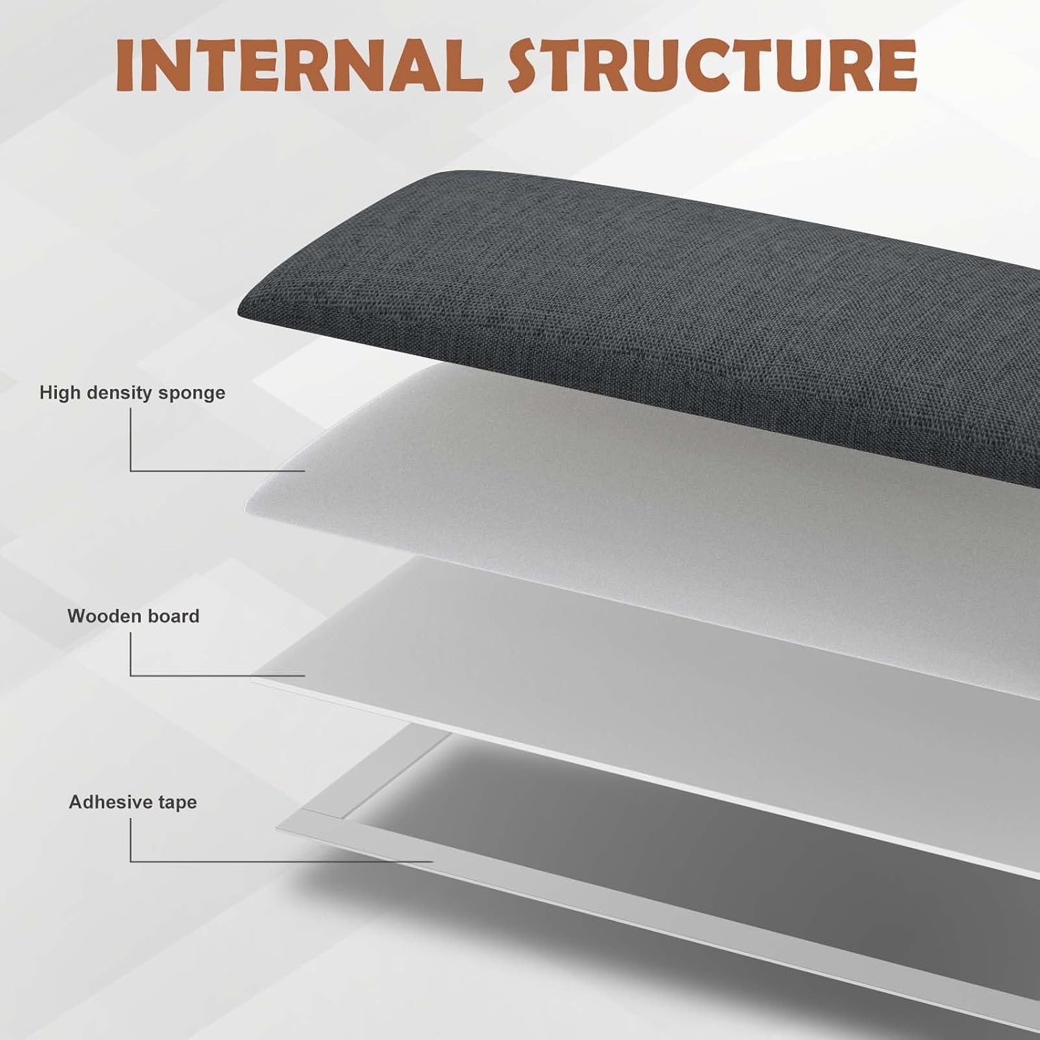 IFNOW Upholstered Wall Mounted Headboard, 3D Soundproof Wall Panels Peel and Stick for King Size, Reusable and Removable Tufted Bed Headboard in Black (12 Panels, 10' x 24')
