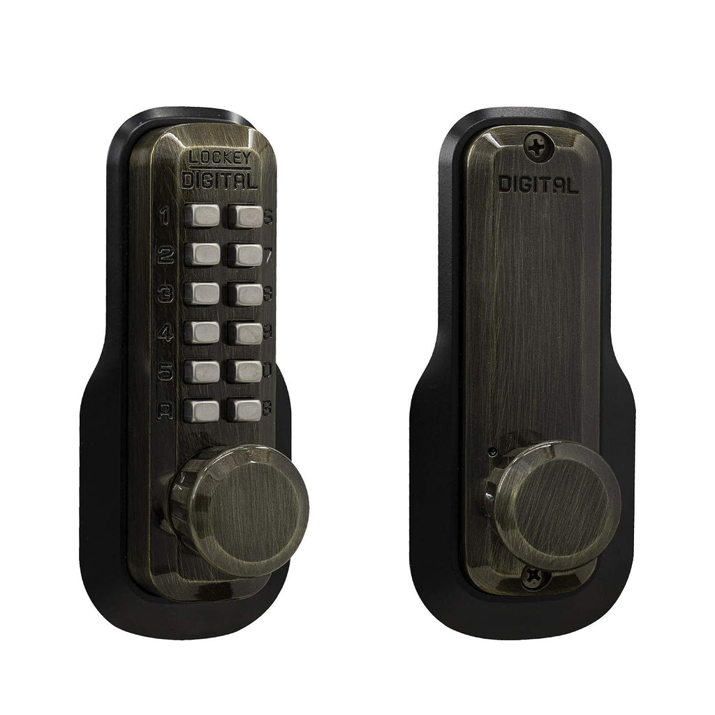 Lockey USA M230AB Mechanical Keyless Deadlocking Latch in Antique Bronze