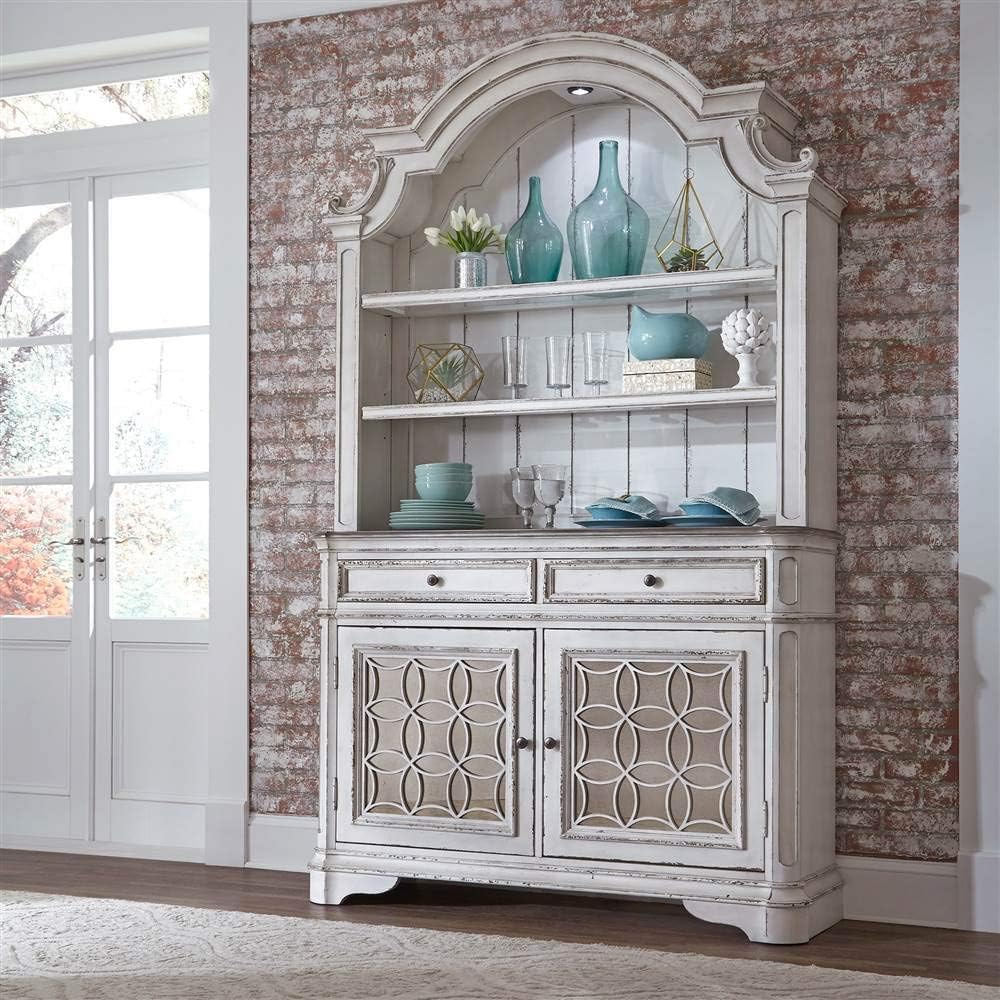 Liberty Furniture Industries Magnolia Manor Buffet, W56 x D18 x H40, White
