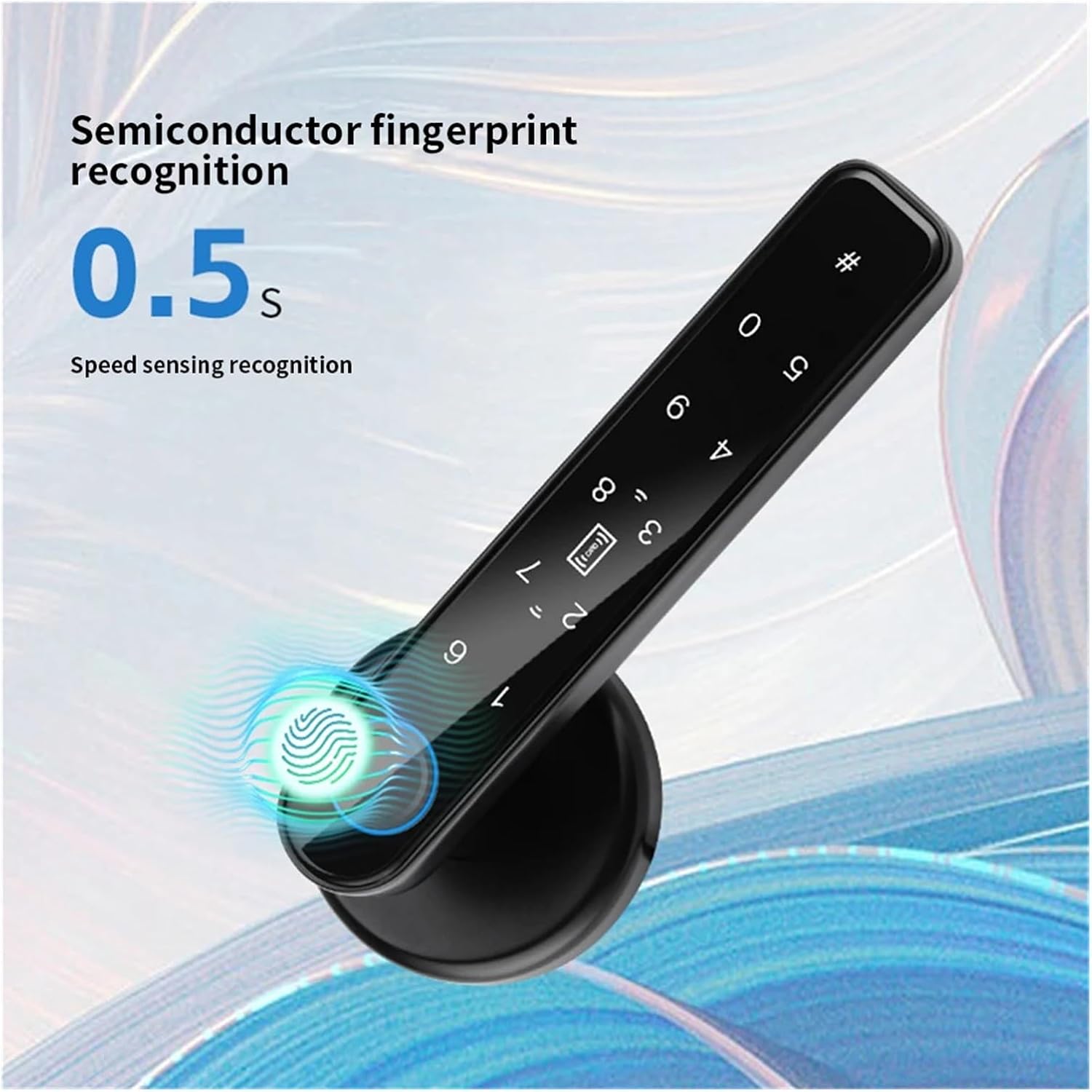 WiFi Outdoor Waterproof Smart Lock Fingerprint Biometric Digital Lock with Remote Control Electronic Lock Smart Door Lock(White 1pc)