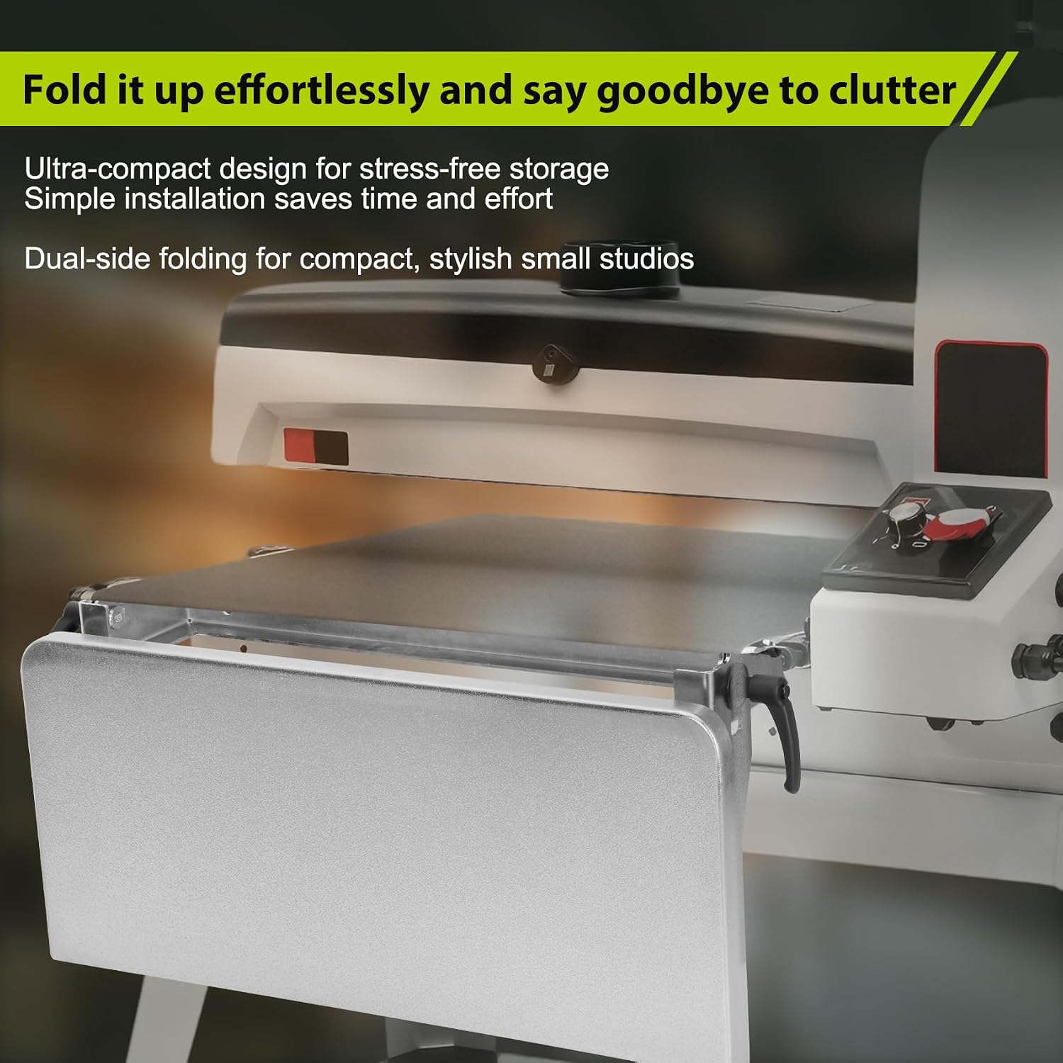 Folding Infeed/Outfeed Tables,For Compatible with JWDS-2244 Drum Sander,22-inch Desktop-Drum Sander Infeed Outfeed Effortless,Efficient Work, Easy As Well,Compatible with Part Number: 723541