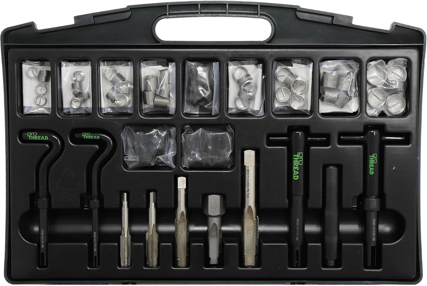 CTA Tools 98199 Spark Plug Thread Repair Workshop Kit - Repairs Threads in Materials Such as Cast Iron, Steel, Aluminum, and Other Metals and Plastics