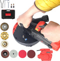7 Inch Concrete Grinder Set, with Dust Extraction Shroud and Diamond Grinding Wheel, Tile Adhesive Removal Machine, 90° Seamless sanding for Floor, Wall, for Floor, Wall, Adhesive and Ceiling