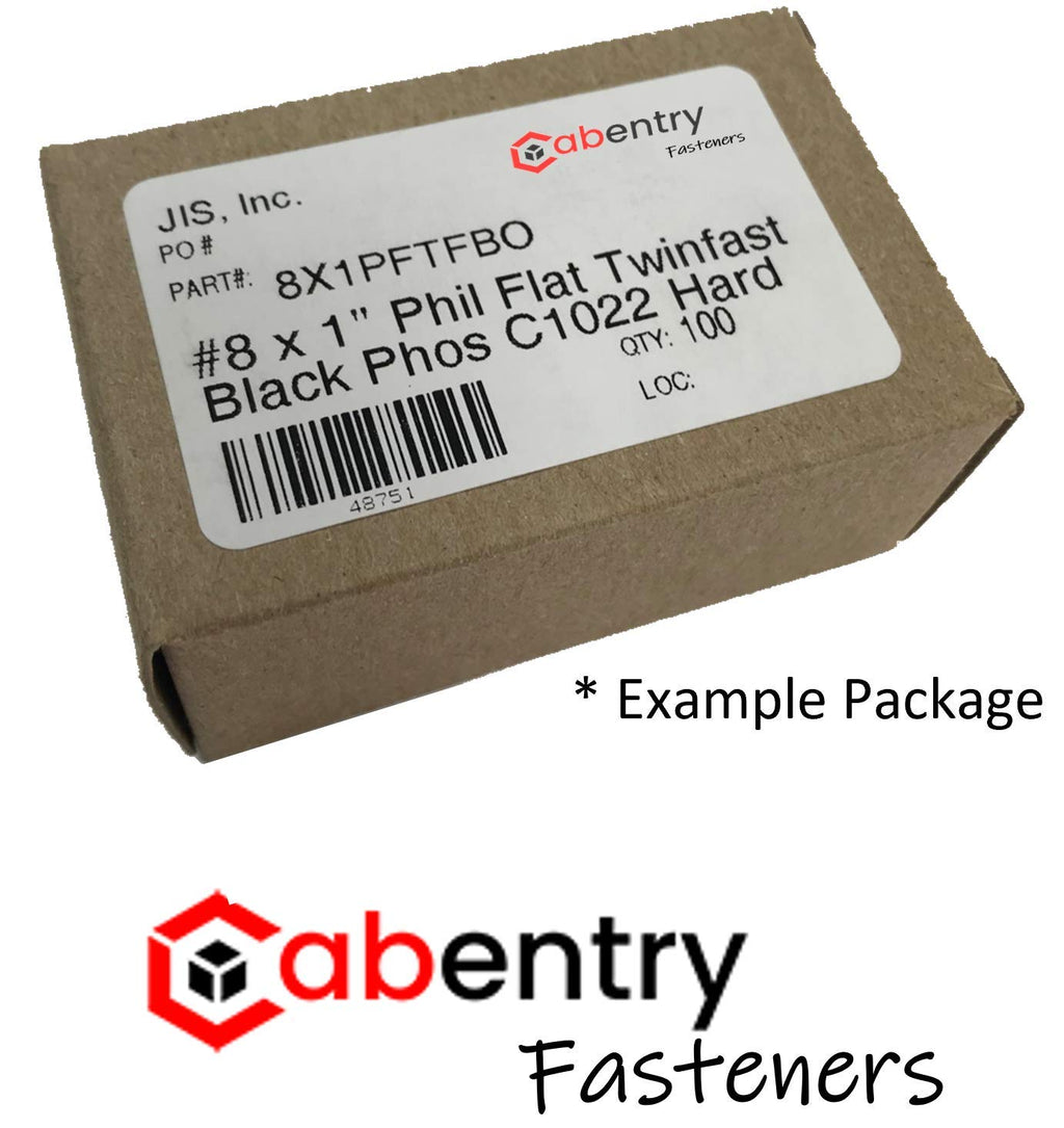 Cabentry Brand | Wood Screws | Round Washer Head | Square Drive | #7 | 1 1/4 Inch | Fine Thread | Type 17 Point | Dry Lube/Plain Finish | 10000 Piece Box