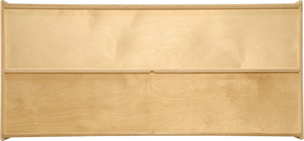 2-Shelf Kids Bookshelf & Toy Storage Organizer | 3-Section Montessori Shelves for Home & Classroom Organization & Storage