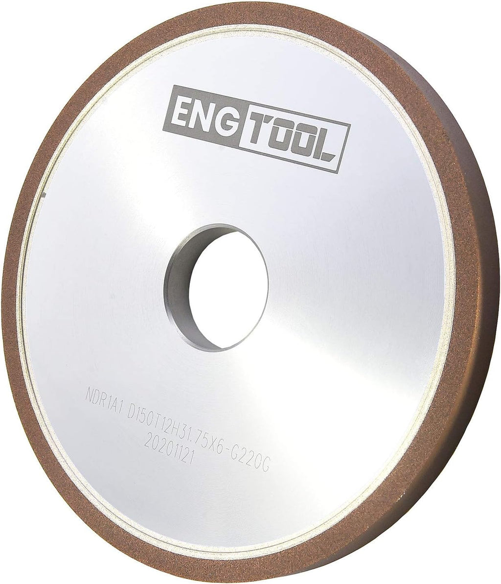MaxTool 6' 1A1 Plain Diamond Wheel; Bore 1.25' Width 1/2' Grit220 Resin Bond Abrasive/CNC Machine Wheels for grinding or re-sharpening carbide tools