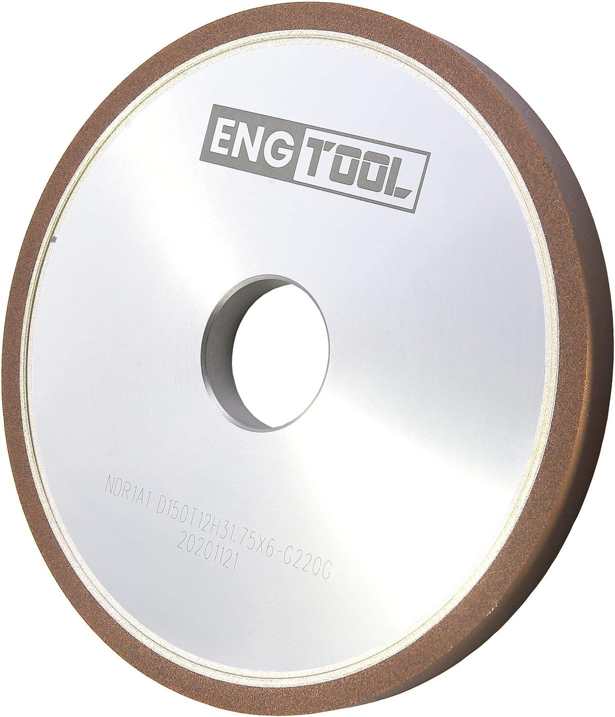 MaxTool 6' 1A1 Plain Diamond Wheel; Bore 1.25' Width 1/2' Grit220 Resin Bond Abrasive/CNC Machine Wheels for grinding or re-sharpening carbide tools