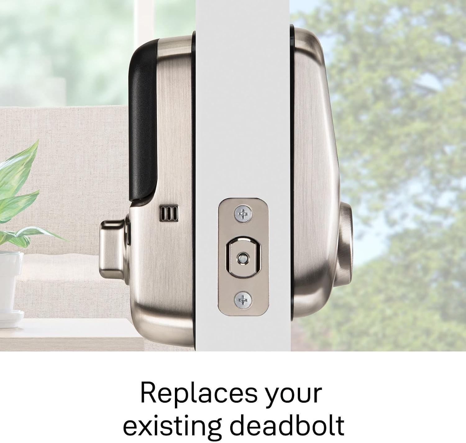 Yale Security Assure Lock Deadbolt, Satin Nickel Wi-Fi Connected Smart Lock with Back-Up Key and Digital Touchscreen Keypad for Code Entry and Remote Access, ‎YRD226-CBA-619