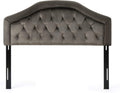 Christopher Knight Home Killian Velvet Headboard, Queen / Full, Grey / Black