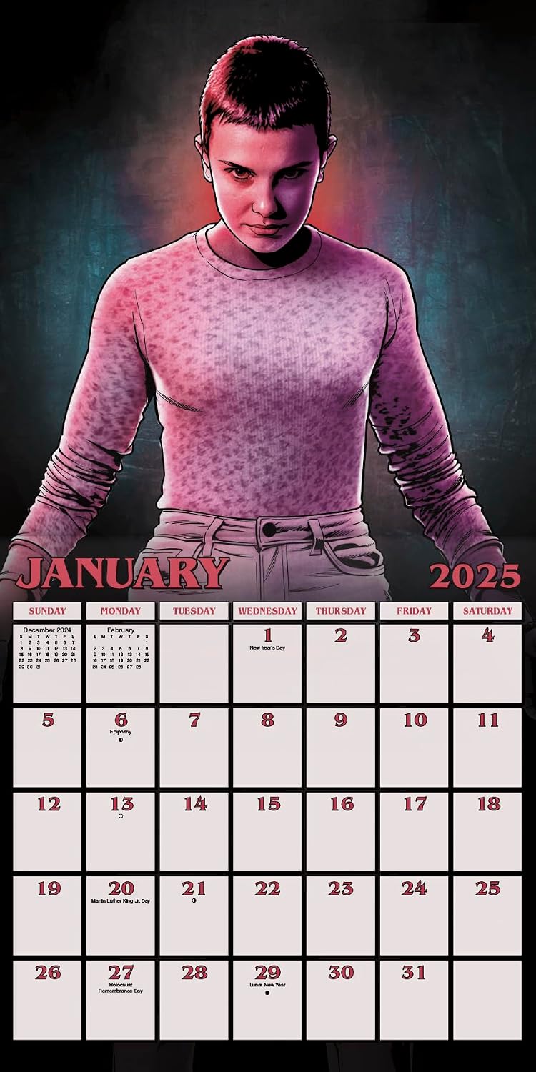 2025 Netflix Stranger Things Wall Calendar