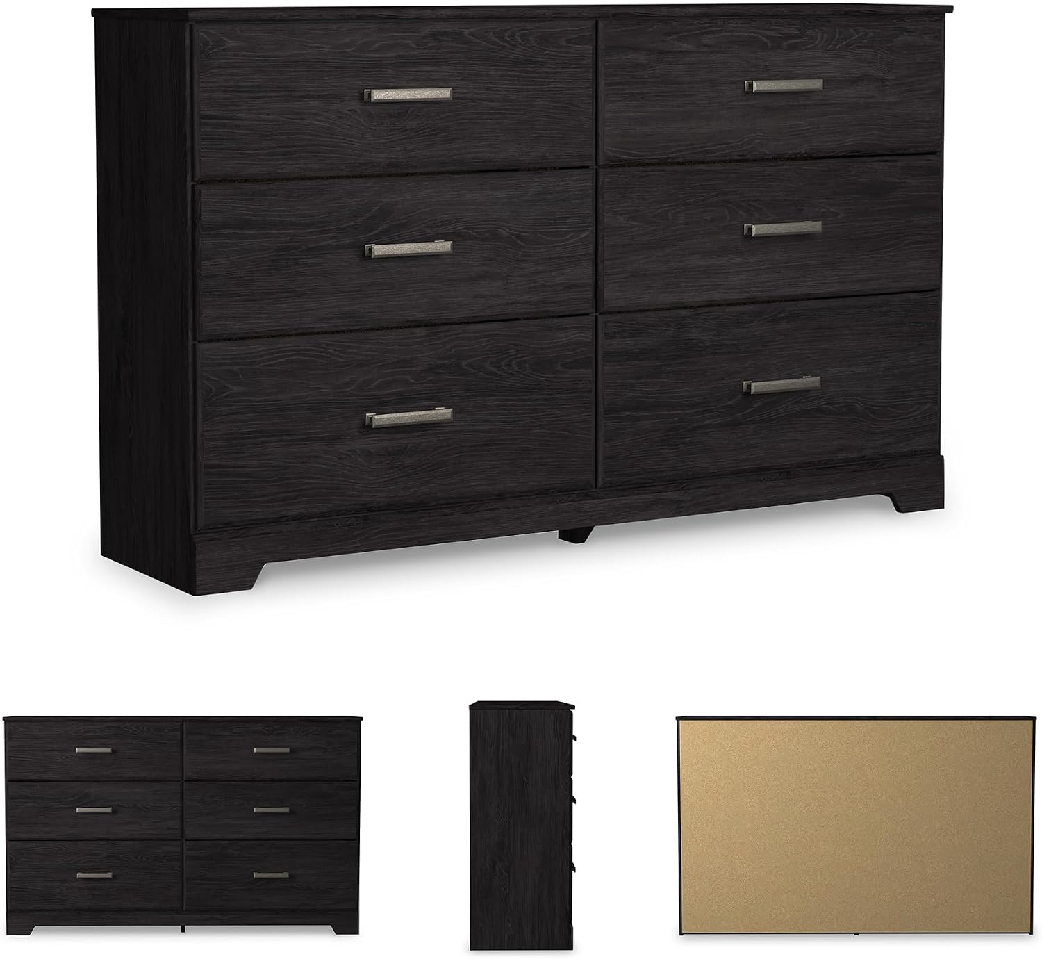 Signature Design by Ashley Belachime 6 Drawer Dresser, Black