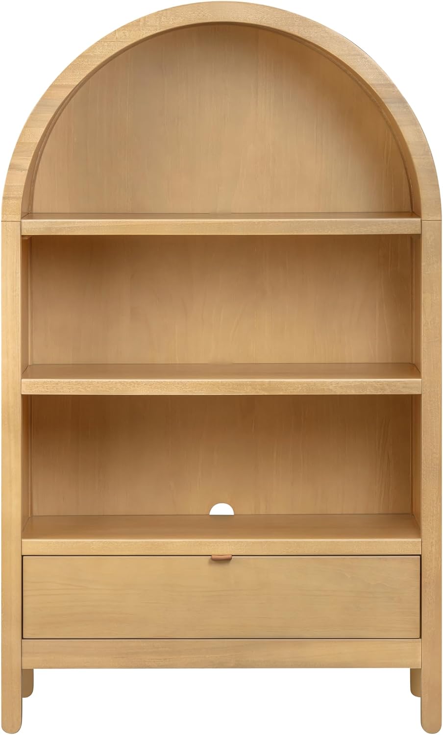 Babyletto Bondi Bookcase | Space-Saving Storage for Small Rooms, Kids Bedroom & Living Room | GREENGUARD Gold Certified Book Case | Assembled Wooden Book Shelf with Adjustable Shelf & Drawer - Honey