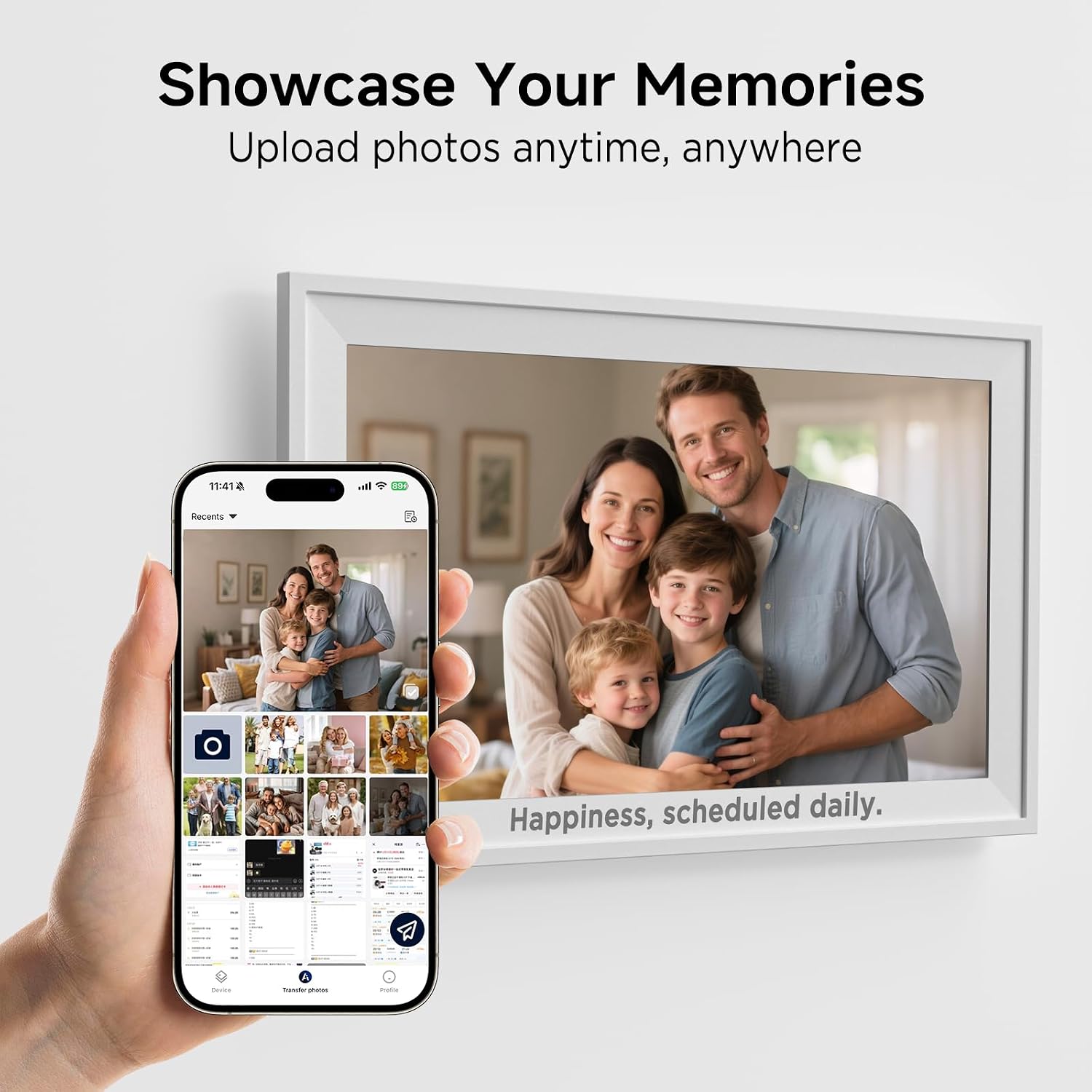 Digital Calendar Family Planner, 15.6', No Subscription | Sync Google, Apple & Outlook calendars with 64GB storage, 8-core CPU, IPS Touchscreen for wall or desk electronic calendar