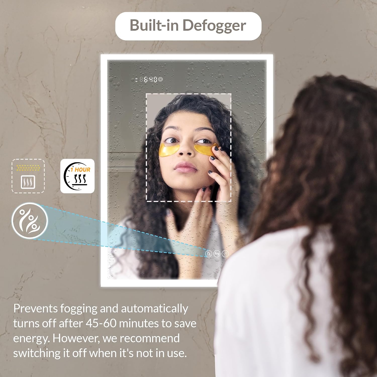 Blossom LED Lighted Mirror Medicine Cabinet, 24x32 Inch, Left Hinge, Recessed/Surface Bathroom LED Medicine Cabinet with Mirror, Defogger, Adjustable Brightness, 3X Makeup Mirror, Outlets & USB Ports