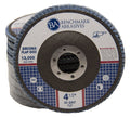 Benchmark Abrasives 4.5' x 7/8' Premium Zirconia T27 Flat Flap Discs 4 1/2 for Angle Grinder Sanding Discs, Finishing Grinding Wheels 4 1/2 Inch for Sanding Stock Rust Removal (100 Pack) - 80 Grit
