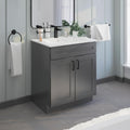 Bathroom Vanity Sink Base Ready-to-Assemble Bathroom Cabinet 24'/30'/36' Width (Vanity Base in Grey Shaker, 30 inch)