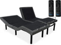 iDealBed 5i Custom Adjustable Bed Base, Wall Hugger, Massage, Zero-Gravity, Dual USB Charger, One Touch Comfort, Programmable Memory, Night Light, Advanced Silent Motion (Split California King)