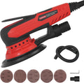 Random Orbital Sander Brushless 350W 3A Multi-function Variable Speed Electric Corded Orbital Sanders Machine for Woodworking, car，Drywall Sanding, Polishing，Random Color