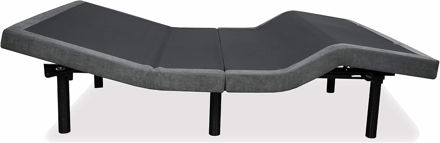 iDealBed 5i Custom Adjustable Bed Base, Wall Hugger, Massage, Zero-Gravity, Dual USB Charger, One Touch Comfort, Programmable Memory, Night Light, Advanced Smooth Silent Motion (Queen)