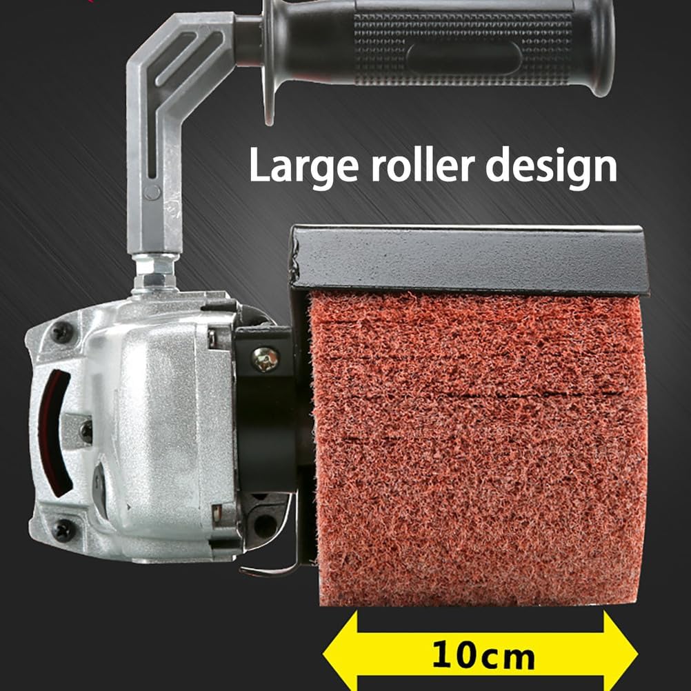 Brush Polishing Machine, Electric Handheld Polisher, Burnishing Machine 1400W, 6-speed Adjustment, Sander with Burnishing Wheel, for Stainless Steel, Metal, Floor, Wood