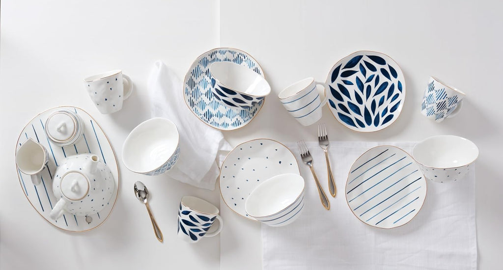 Lenox Blue Bay 12-Piece Dessert Set, 10.30 LB