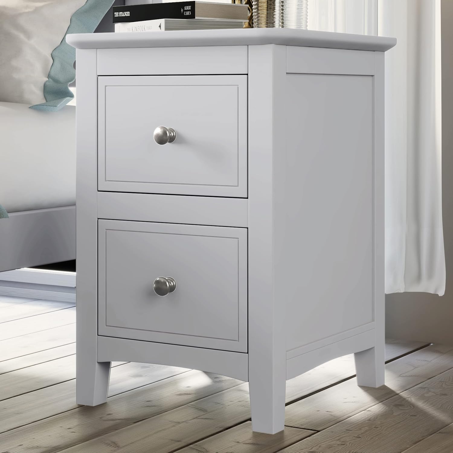 White Solid Wood 3 Pcs Full Bedroom Sets (Old SKU:BS315100AAK)