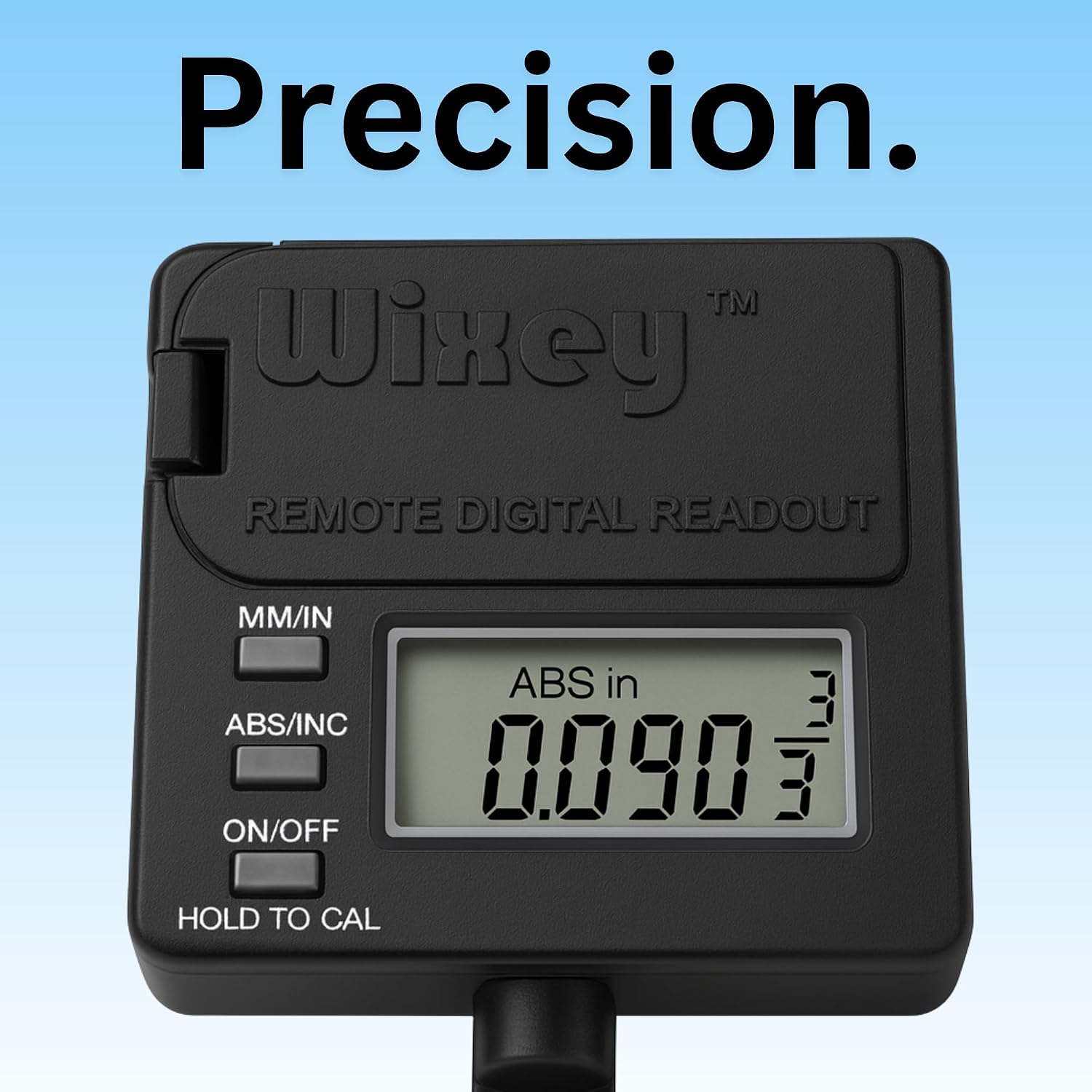 WR550 Wixey Digital Readout with Remote LCD Display - Precision Thickness 12'' Height Measuring Calipers for Planer, Drum Sander, & Wide Belt Sander - 0.002' Accurate Digital Callipers for Measuring