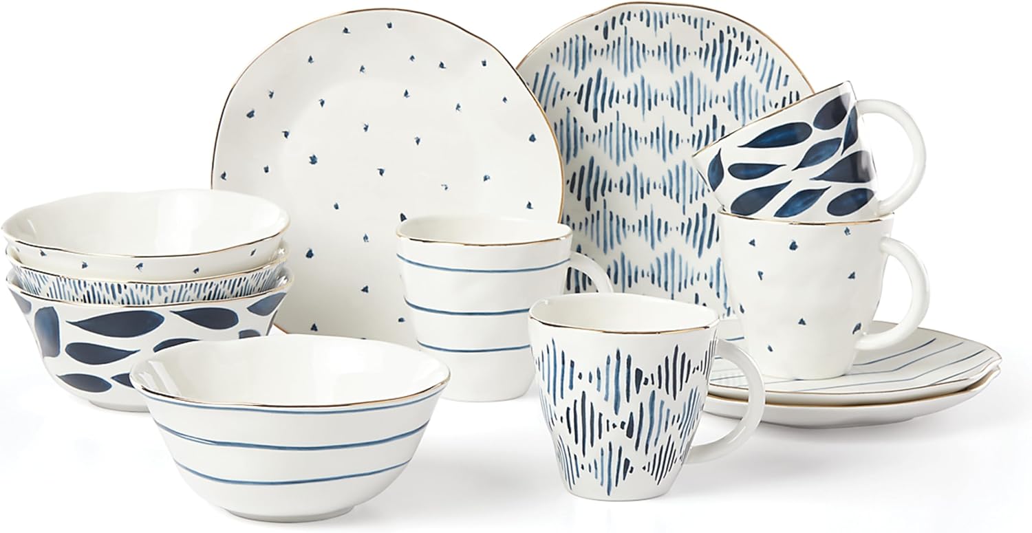 Lenox Blue Bay 12-Piece Dessert Set, 10.30 LB