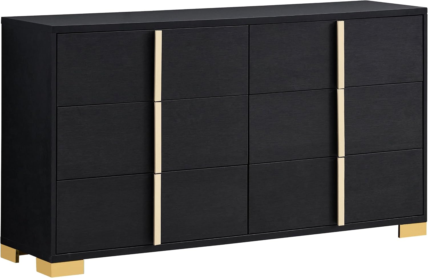 Black 4 LED Full Bedroom Set