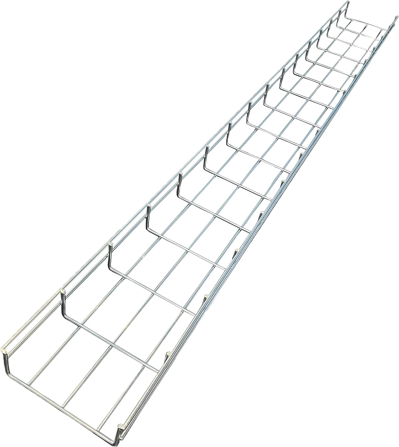 Kable Kontrol Cable Tray- 5 Feet Long - 6' Width, 2' Depth – Wire Mesh Tray Cable Management Rack Cords Organizer Cable Basket, Zinc Plated Steel NEC Approved for Network, Fiber Optic, Cabling