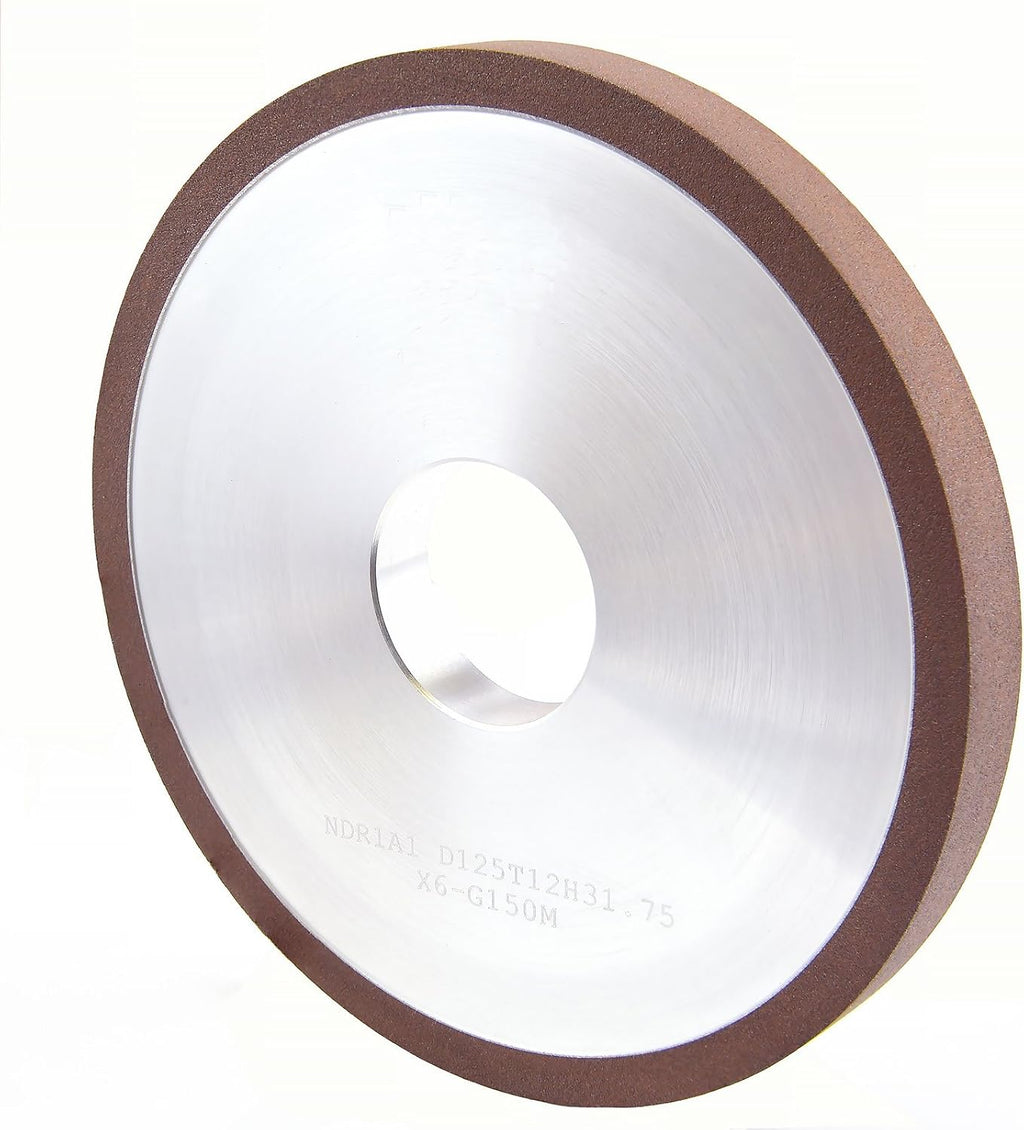 MaxTool 5' 1A1 Plain Diamond Wheel; Bore 1.25' Width 1/4' Grit220 Resin Bond Abrasive/CNC Machine Wheels for grinding or re-sharpening carbide tools