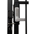 Lockey USA Sumo GL2 DC Satin Chrome Marine Grade Mechanical Double Combination Surface Mount Lever Gate Lock, Model Number: GL2SCMGDC