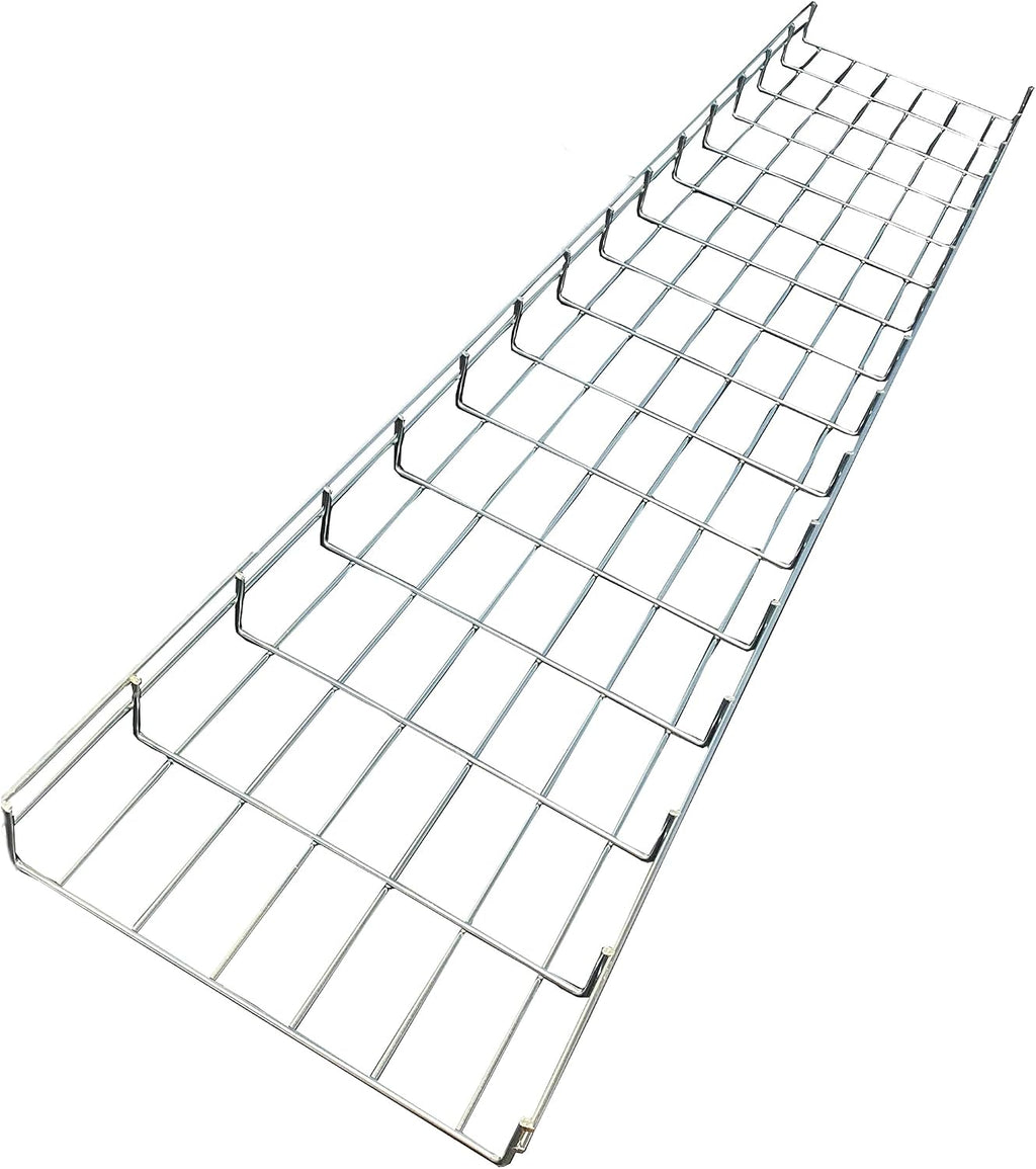 Kable Kontrol Cable Tray- 5 Feet Long - 12' Width, 2' Depth – Wire Mesh Tray Cable Management Rack Cords Organizer Cable Basket, Zinc Plated Steel NEC Approved for Network, Fiber Optic, Cabling