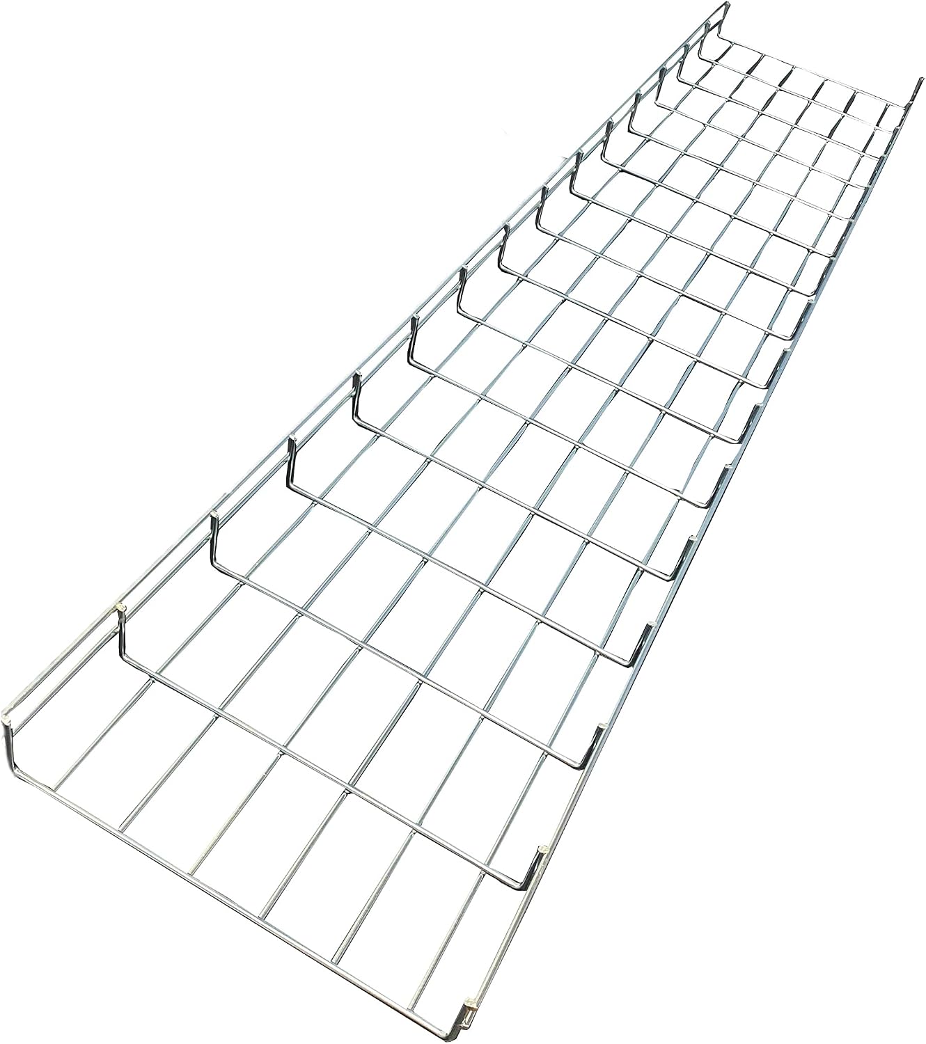 Kable Kontrol Cable Tray- 5 Feet Long - 12' Width, 2' Depth – Wire Mesh Tray Cable Management Rack Cords Organizer Cable Basket, Zinc Plated Steel NEC Approved for Network, Fiber Optic, Cabling
