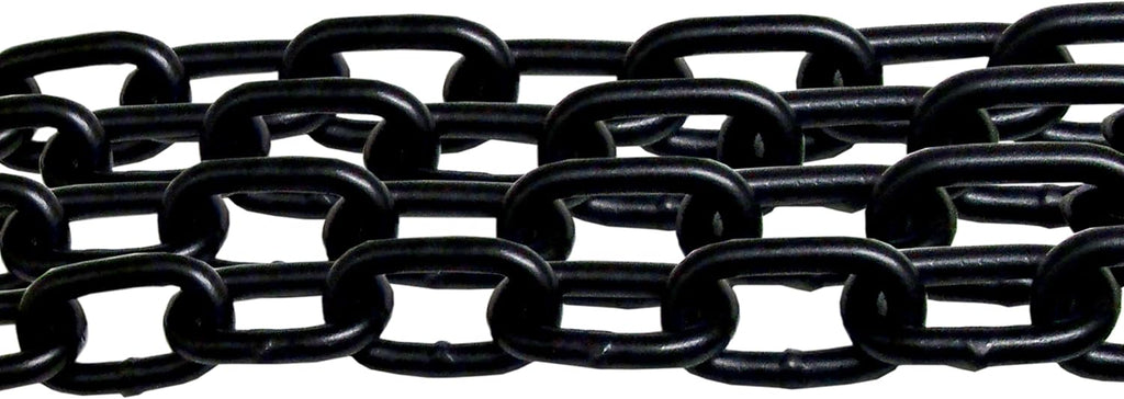 Generic 3/8'' X 30' Black Powder Coated Safety Chain | Working Load: 2,650 LBS Grade 30 Proof Coil | UV Protection | Swing Set Barrier Gate | Steel Chain | Heavy Duty