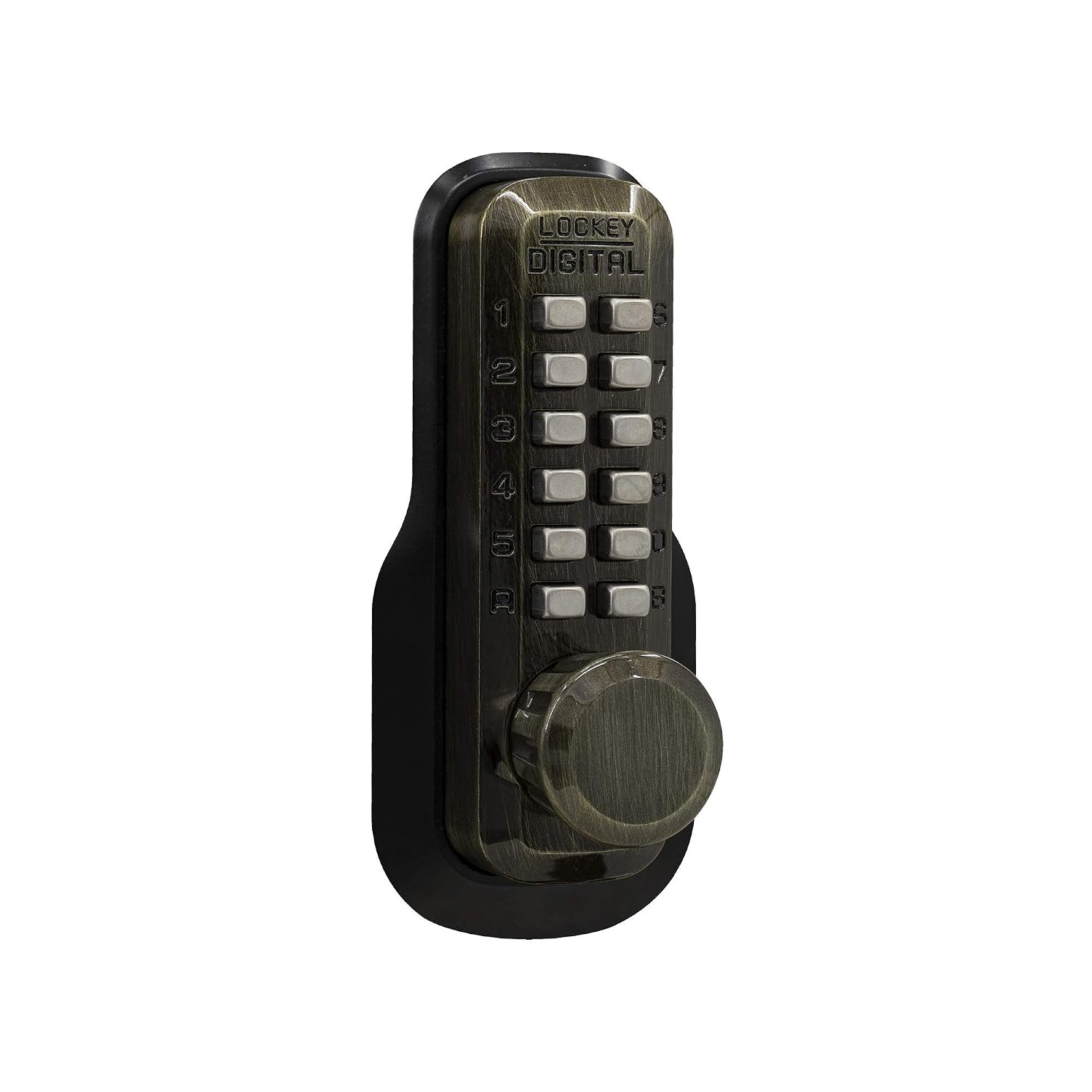 Lockey USA M230AB Mechanical Keyless Deadlocking Latch in Antique Bronze