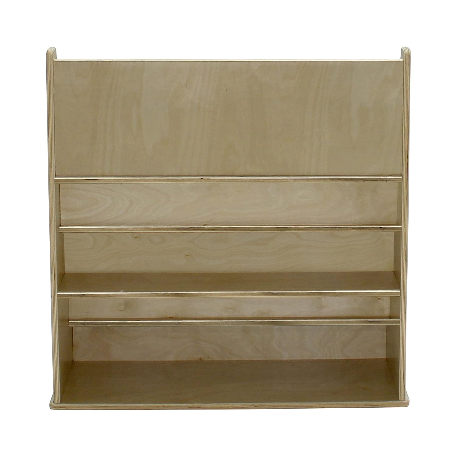 Factory Direct Partners Birch Book Display Stand, 5-Shelf Storage for Kid's Books and Magazines, Children's Furniture for Bedroom, Playroom, Daycare, Preschool or Classroom - Natural, 13132-NT