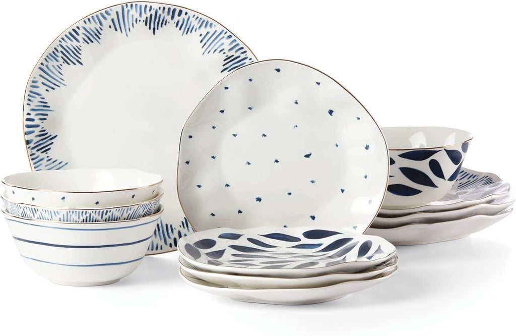 Lenox Blue Bay 12-Piece Dinnerware Set