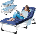 LILYPELLE 3in1 Sun Tanning Chair with Mattress, Heavy Duty Lounger Chairs with Face Arm Hole, Removable Pillow, Outside Chaise Lounge Chair for Sunbathing, Patio, Poolside, Lawn, Beach