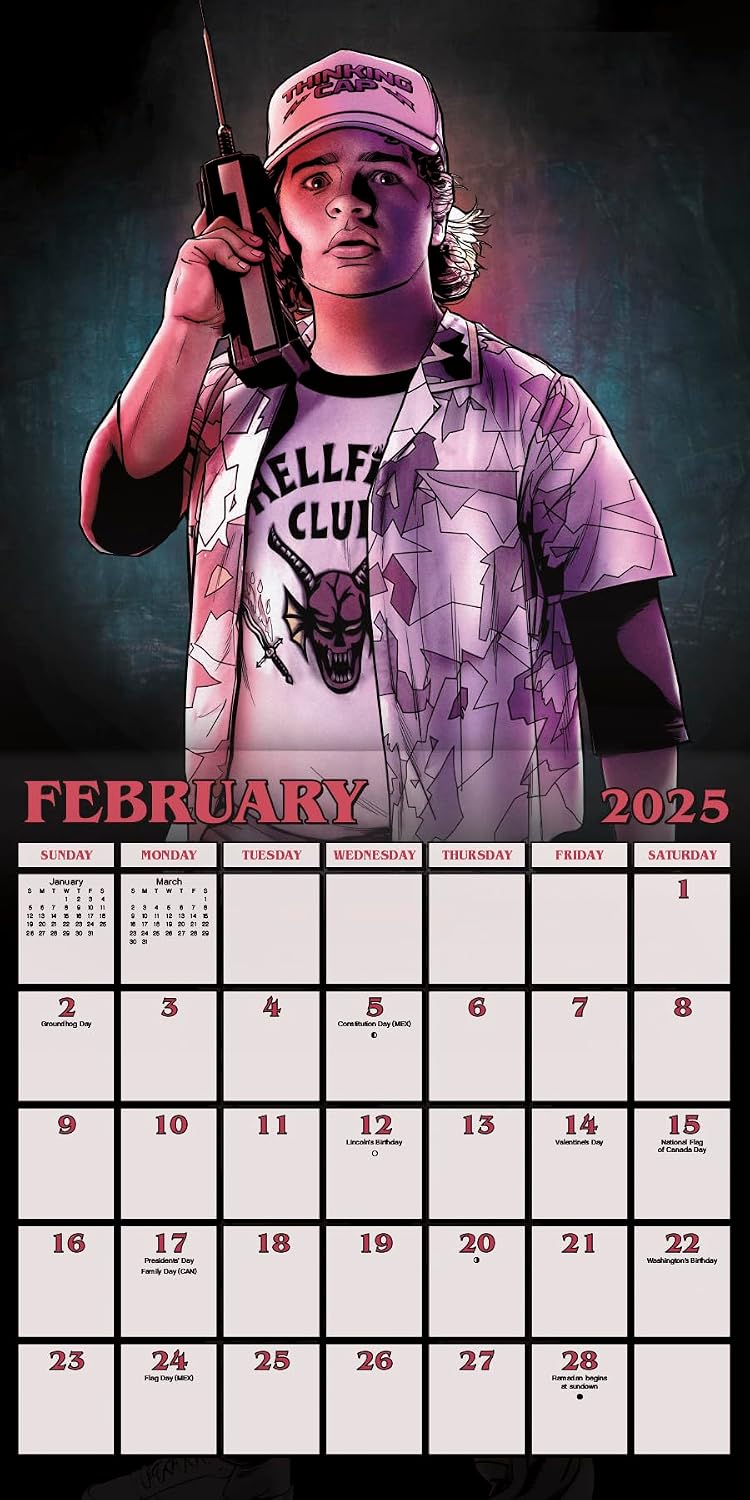 2025 Netflix Stranger Things Wall Calendar