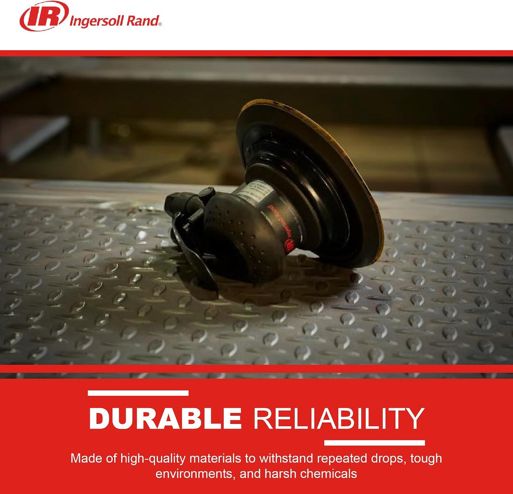 Ingersoll Rand 4151 Random Orbital Air Sander, 3/16' Orbit, 6' Vinyl Pad, 12,000 RPM, 0.2 HP