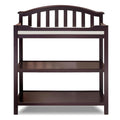 Sorelle Furniture Berkley Changing Table and Changing Pad, Dressing and Diaper Changing Table for Baby Room, Nursery Furniture for Infant -Espresso