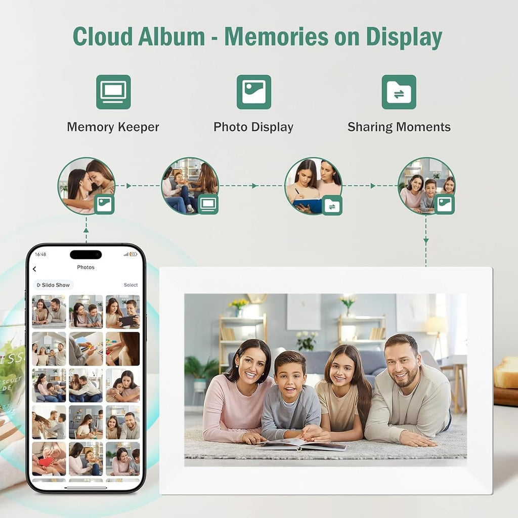 GOWENIC 10.1 Inch Smart WiFi Digital Calendar, Touchscreen Interactive Digital Planner Display, Family Schedules & Meal Planner for Seamless Scheduling (US)