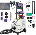 TECHTONGDA 220V Dust Free Dry Sander Grinding Tool with Control Panel, 50L Dust Collection Bag, 12000r/min Dustless Dry Sanding Machine for Car Body Repair, Vacuum Sander Cleaner, 3900L/min Flow Rate