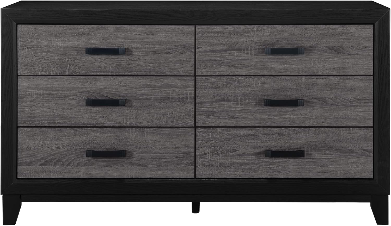 Grey and Black 5PC Full Bedroom Set