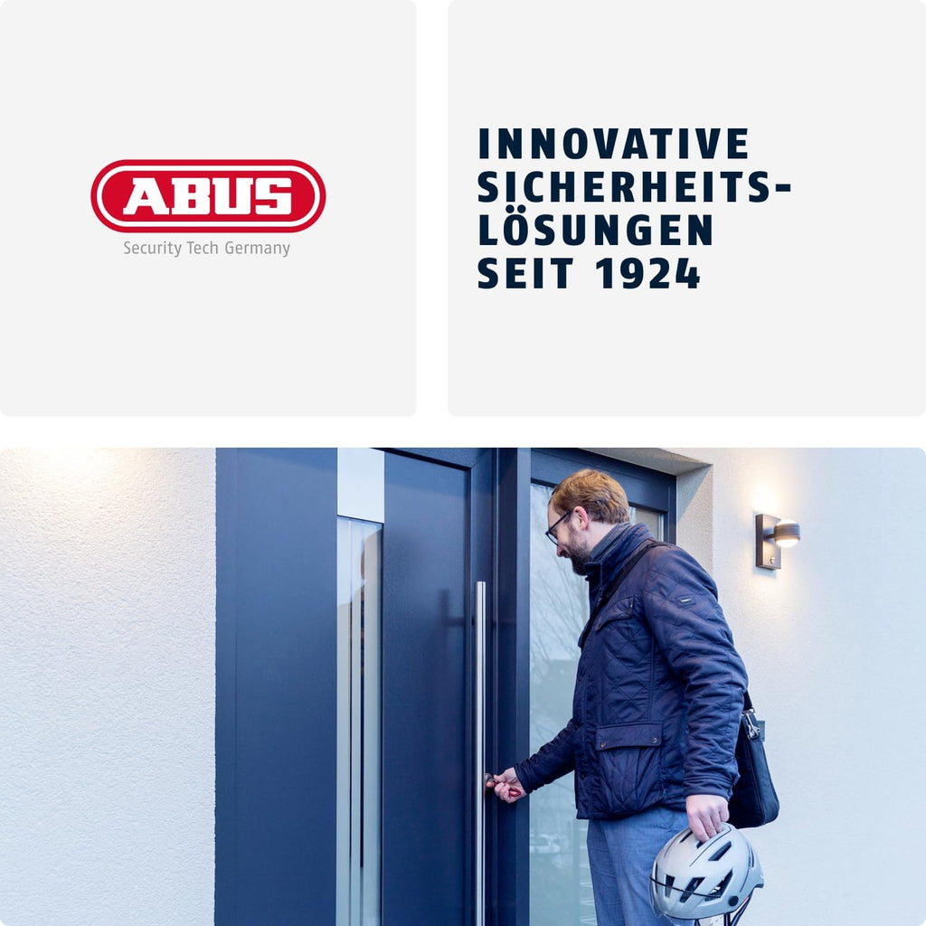 ABUS Profile Cylinder Lock D6XNP 40/40 B/SB with Keycard and 5 Keys, 483028
