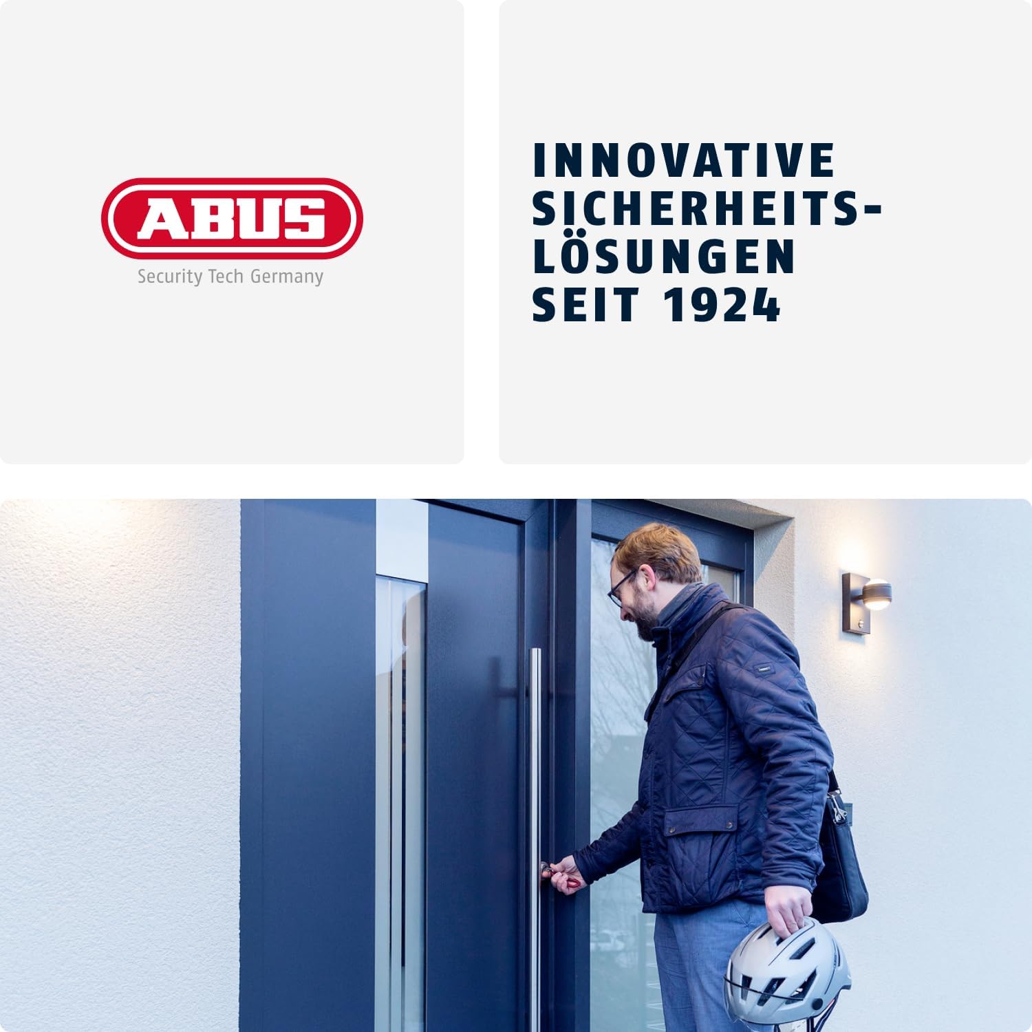 ABUS Profile Cylinder Lock D6XNP 40/40 B/SB with Keycard and 5 Keys, 483028