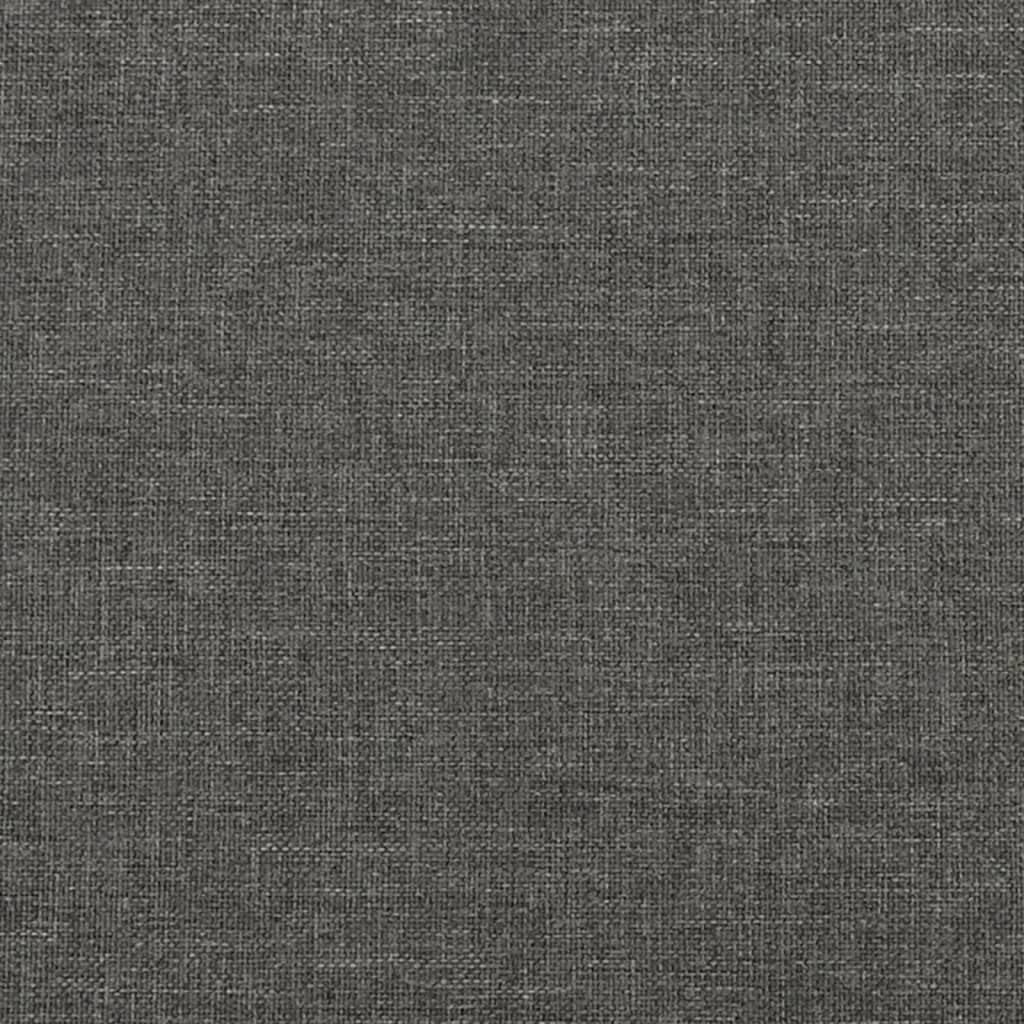 Twin XL Fabric Bed Frame in Dark Grey with Breathable Material and Durable Engineered Wood Construction for Modern Bedrooms