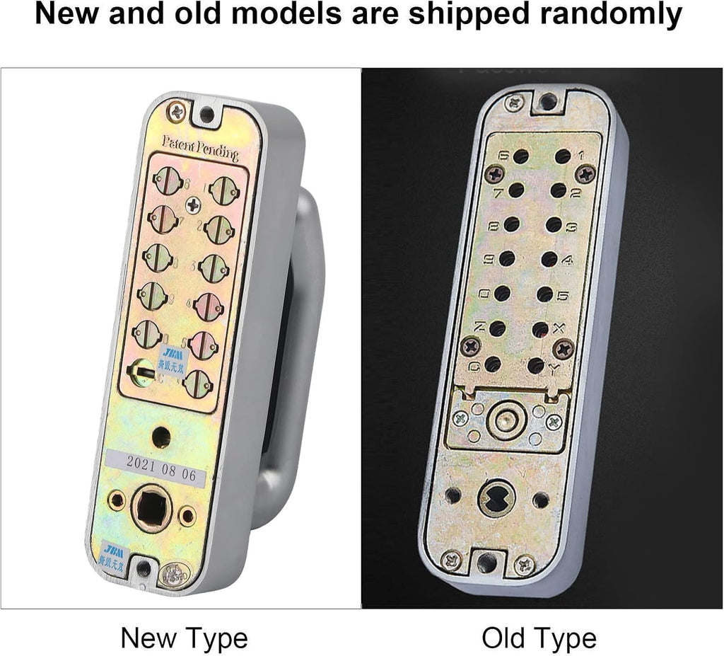 Keyless Entry Door Lock Mechanical Combination Gate Lock Code Lock Keypad Lock Doors Password Security Lock Double Sided Keypads Door Lock with Handle for Outdoor Fences